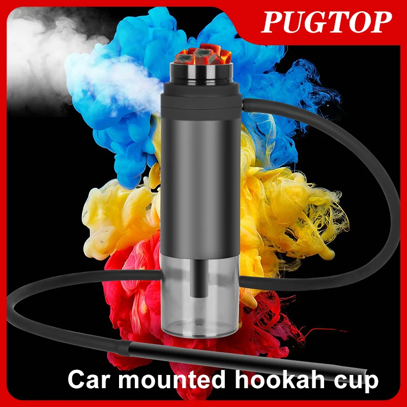 Portable Car Mounted Hookah Arabic Hookah Cup Shisha Removable Holder Household Car Mini Washable