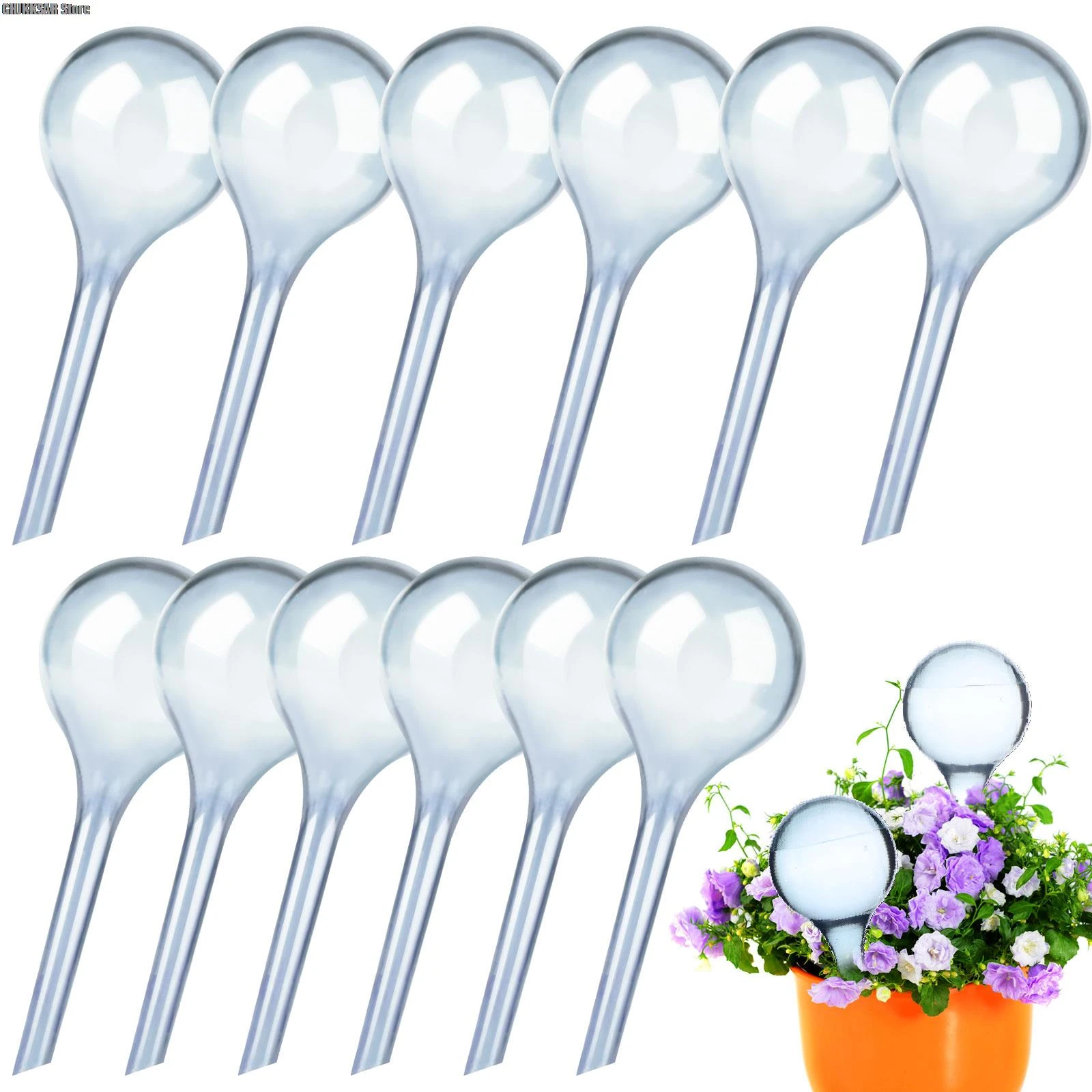 1pc Plant Watering Globes Self Watering System  ​PVC Self Plant Watering Lazy Waterer Travel Dripper blue