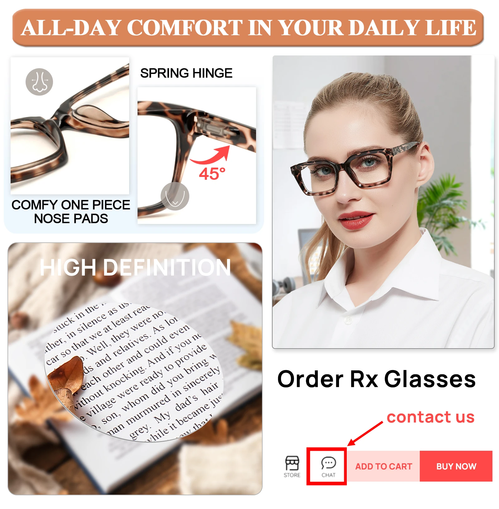 Oversized Reading Glasses for Women Designer Reader