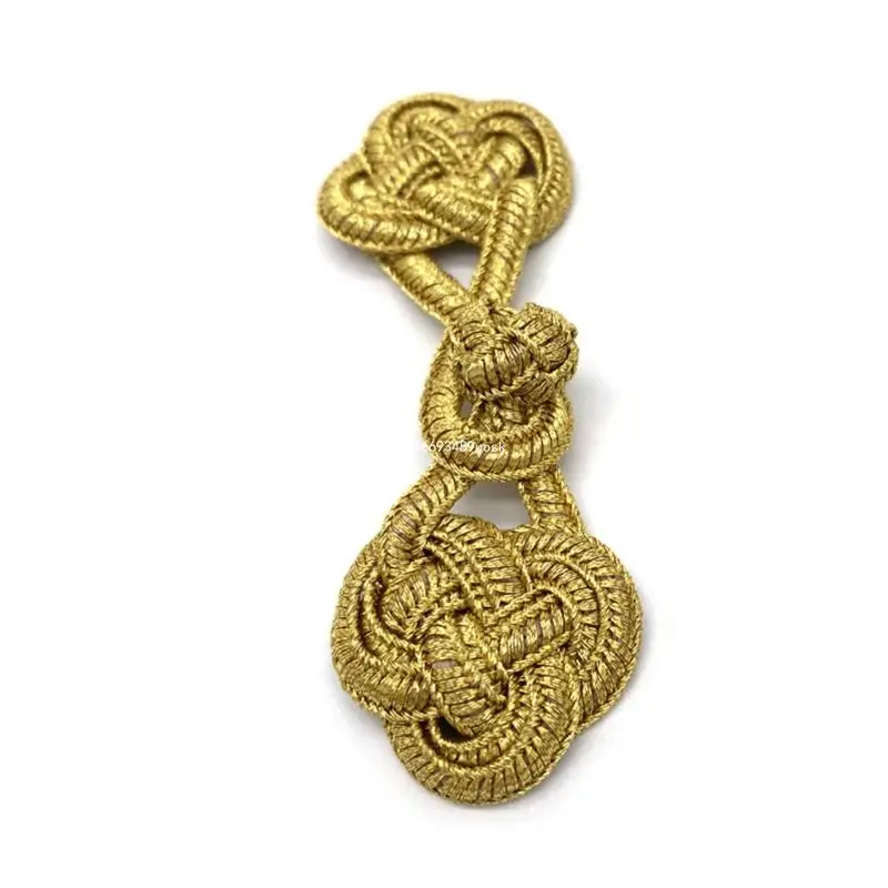 

Gold Chinese Buttons Handmade Flower Fastener Button Chinese Knot Buttons