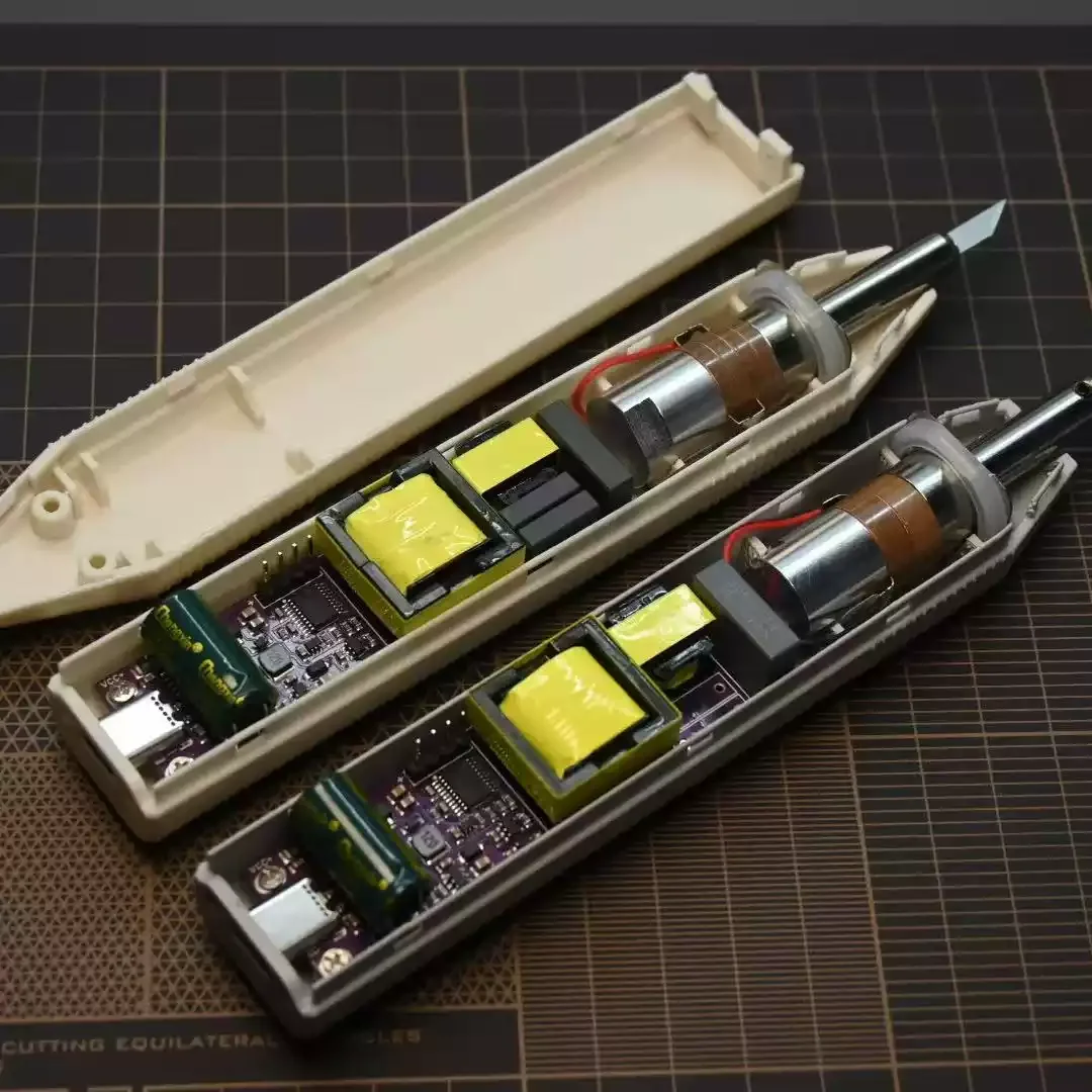 DIY 초음파 절단 칼 - 3D 프린트 목재, 플라스틱 및 PCB용 5개의 블레이드가 있는 프리미엄 휴대용 커터