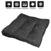 45x45cm Garden Chair Seat Cushion Water-Resistant Patio Chair Tatami Mat Thick Solid Color Sanding Sofa Cushion Hip 6