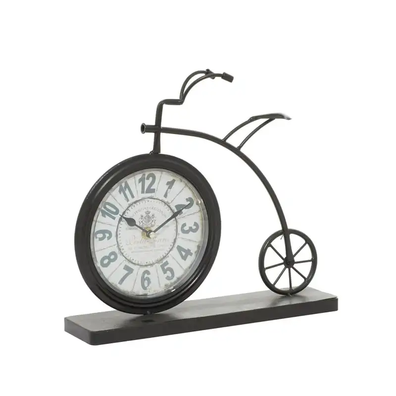 

Brown Metal Bike Clock