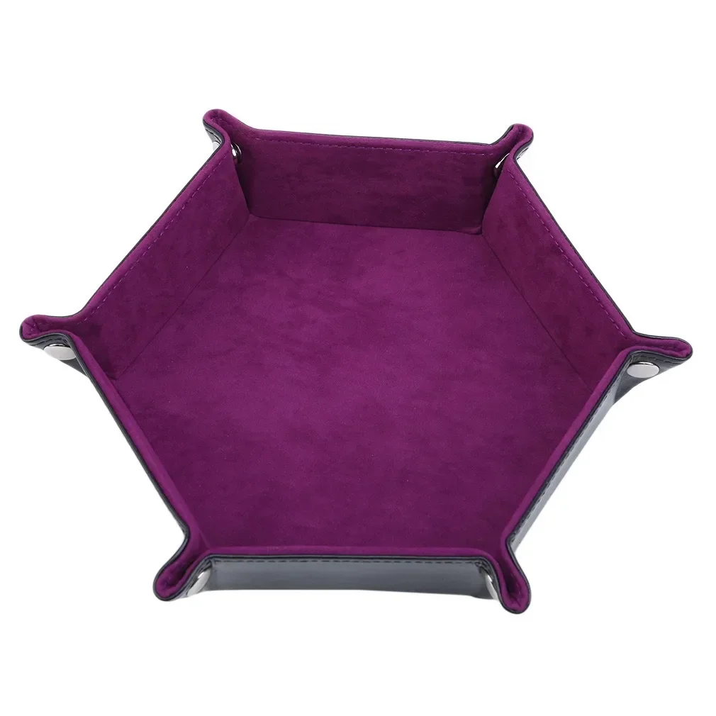 Board Game Hexagonal Velvet Dice Board 1PC