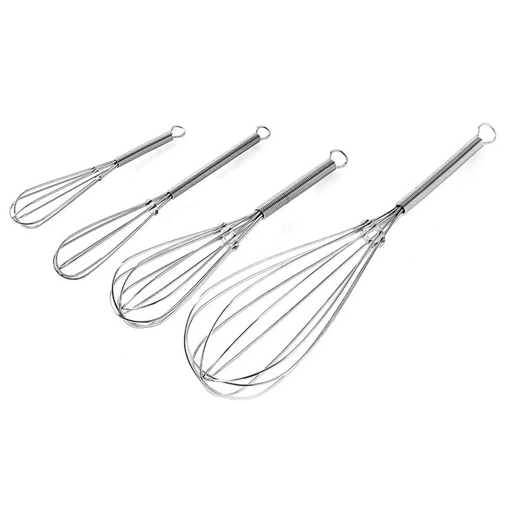 Balloon wire whisk ball whisk wire whisk Manual Kitchen Whisk Stainless Steel Hand Mixer Cream Egg Stirrer for Mixing Whisking Beating Stirring