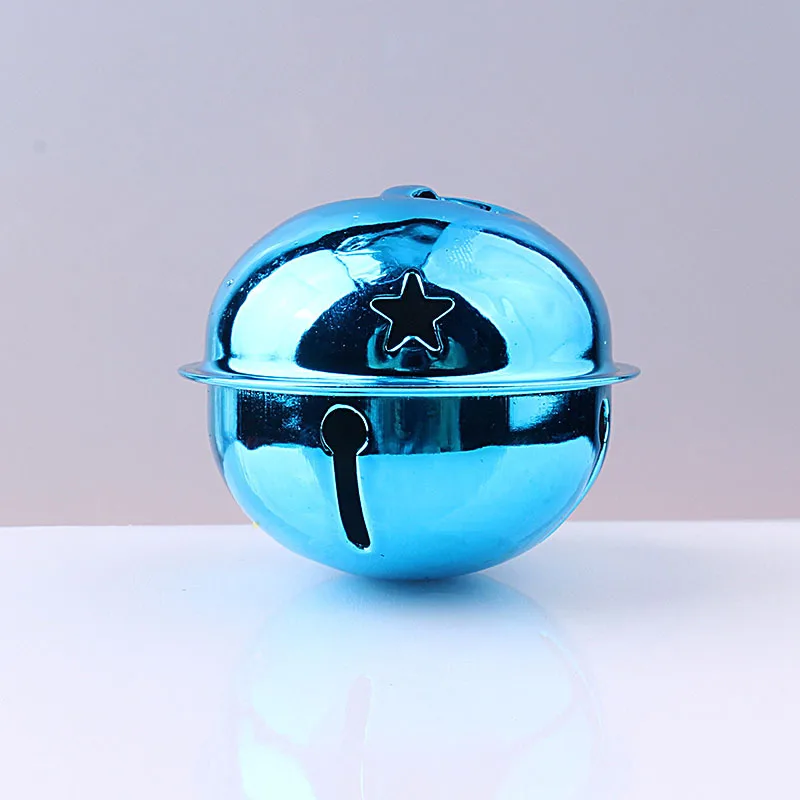 thumbnail image 1 of 40mm Big Hollow Star Jingle Bells Pendant Frosted Bell for Festival Party Christmas Tree Decor /DIY Craft Pet Necklace Ornament, 1 of 5