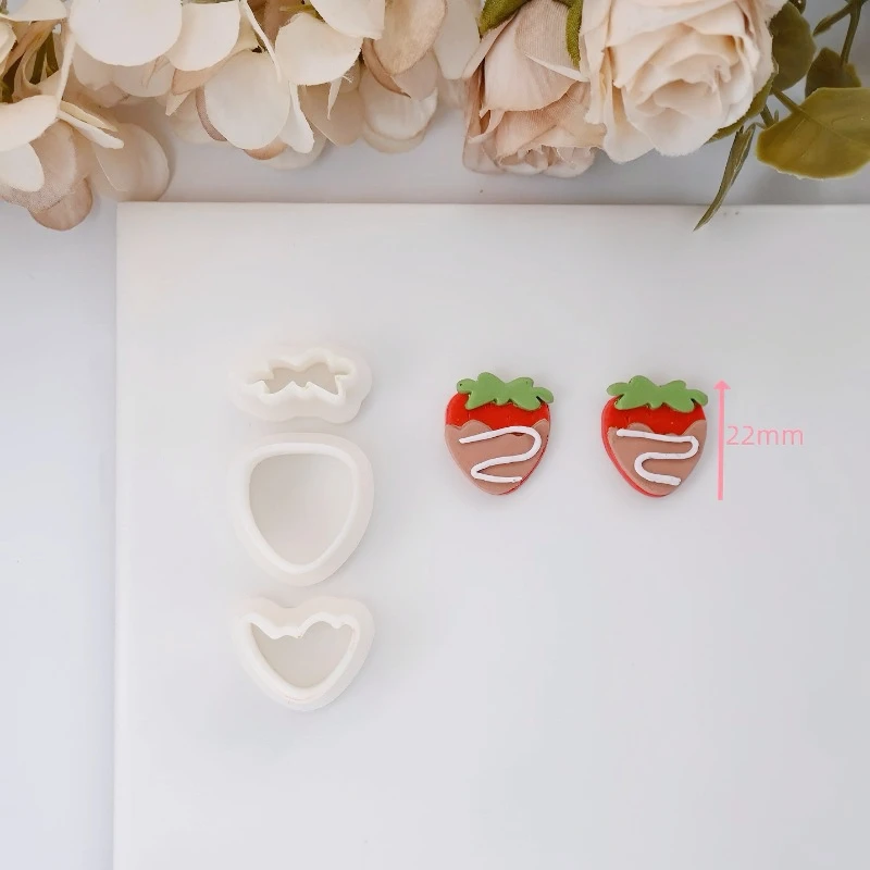 Cute Fruit/animal Shape Polymer Clay Cutter Mini Love Toast/avocado Polymer Clay Mold DIY Earring Jewelry Cutting Tool