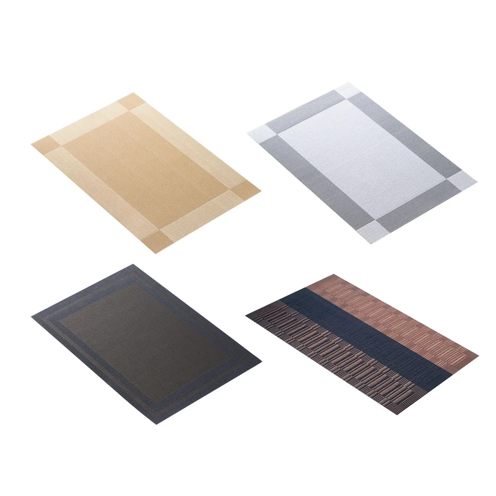 

PVC Placemat Easy Clean Non Slip Washable Elegant for Parties Hotel Kitchen