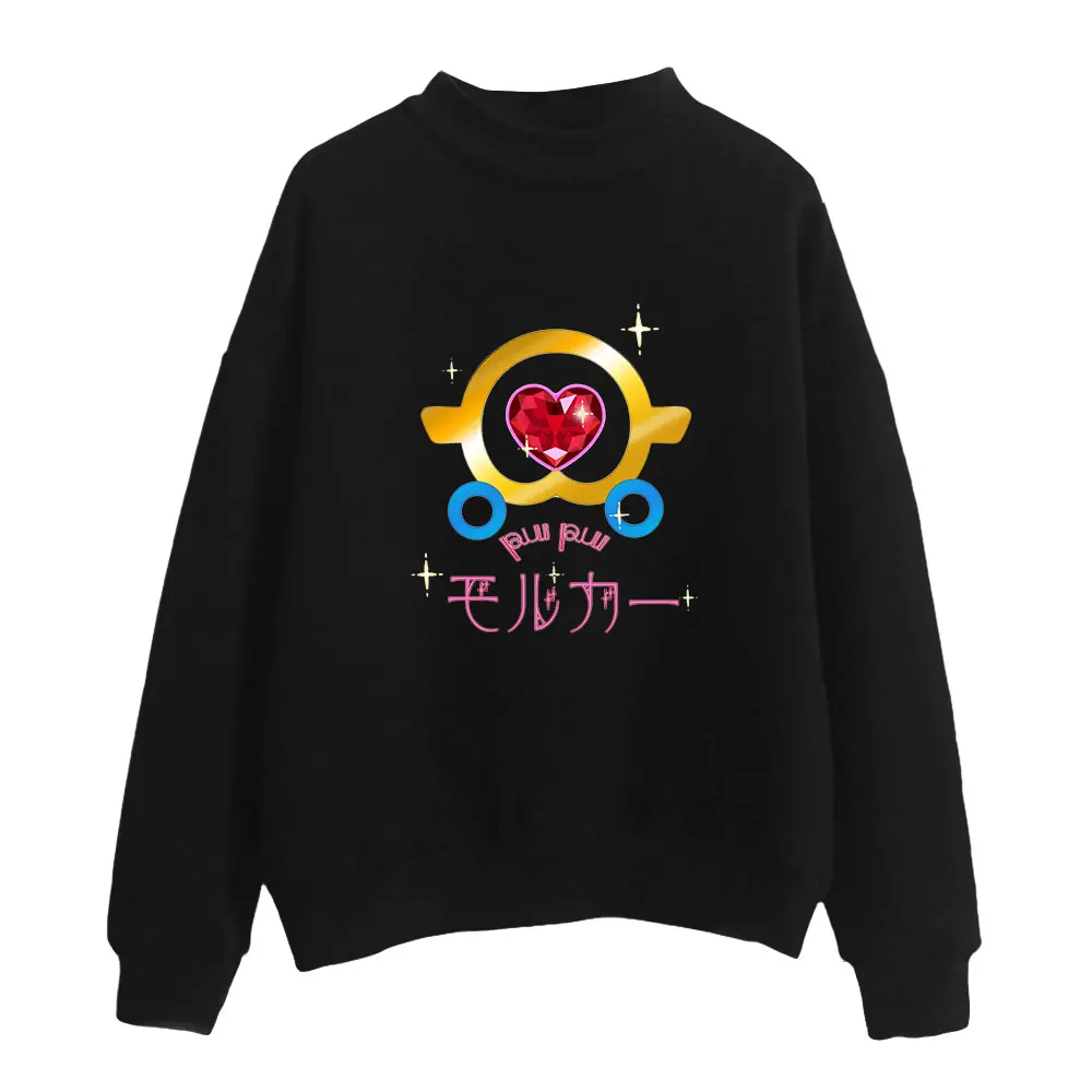 

Pui Pui Molcar: Driving School Turtlenecks Sweatshirts Casual Harajuku Printing Pullovers Personalised College style Streetwear