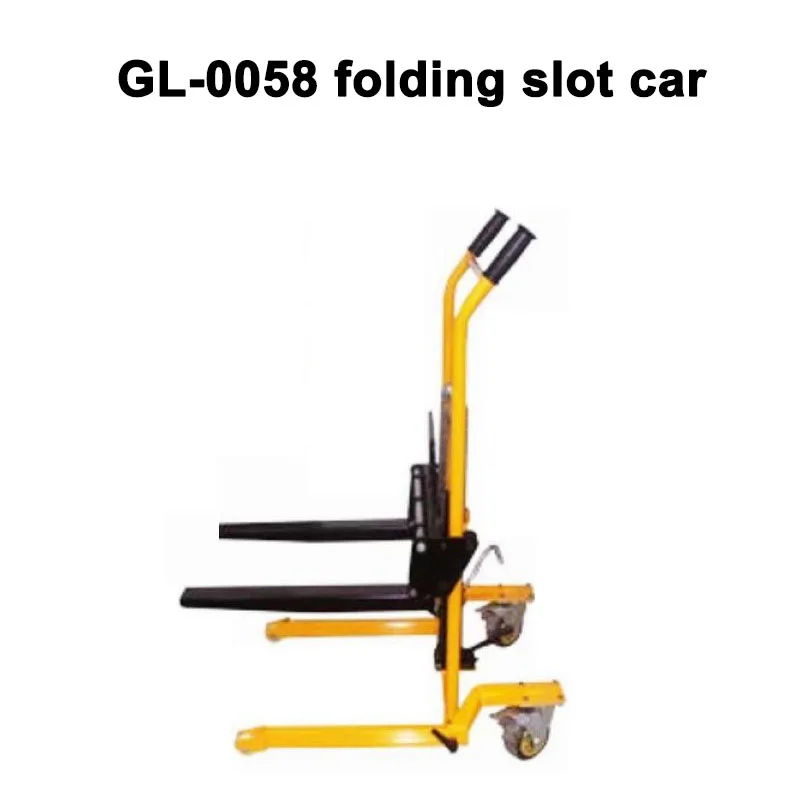 Load-Bearing Forklift Four-Wheel Lifting Platforms Tiger Truck Fork Lifting Folding Flat Trolley Cargo Handling Forklift Rail Fl