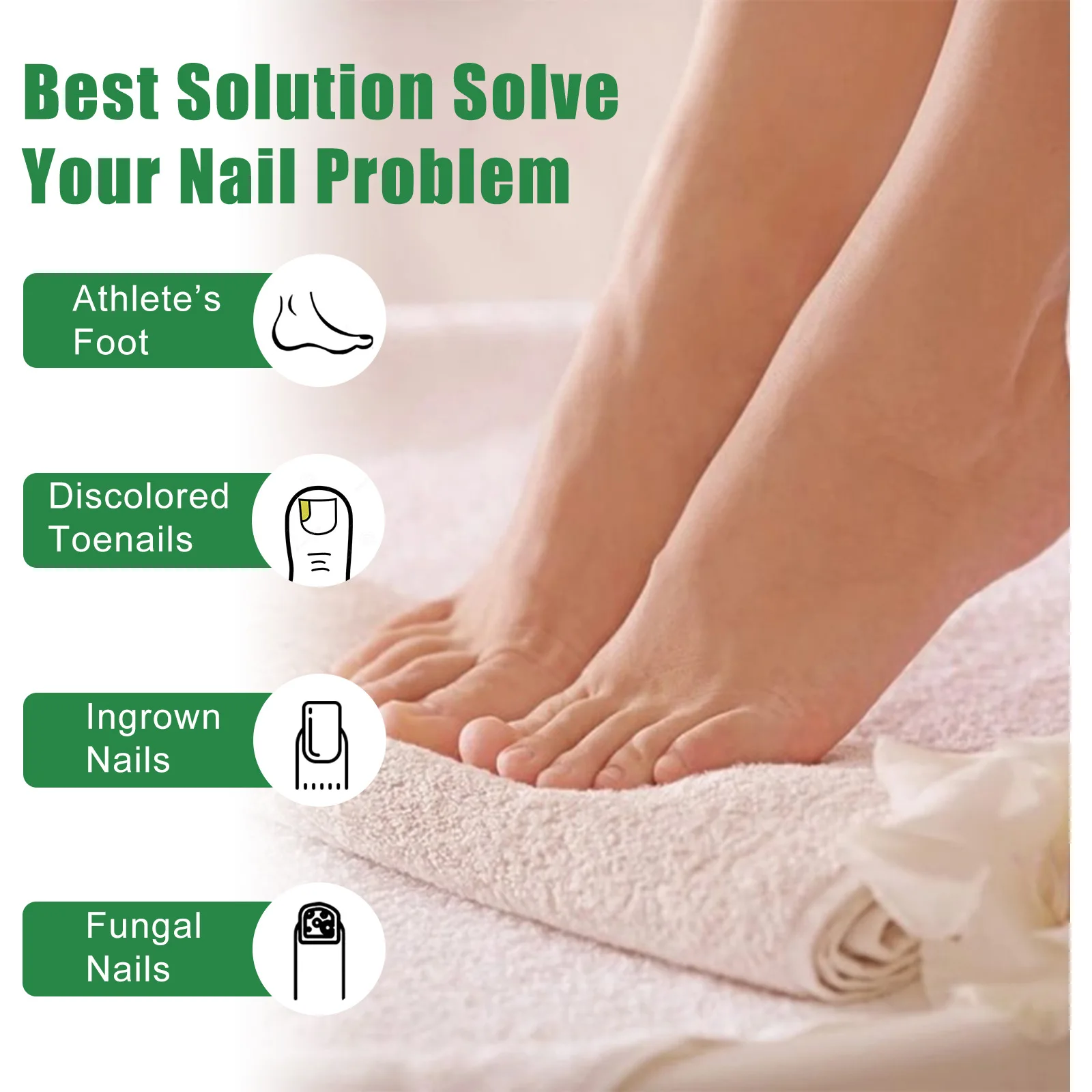 Fungal Nail Treatment Tea Tree Essence Oil Nail Fungus Repair Toenail Fingernail Ginger Treatment Hand Foot essence Liquid