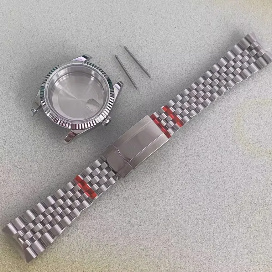 

New NH35 Case 39mm Sapphire Glass Steel Case Bevelled Edge Case for NH35/36 Movement Watch Accessories
