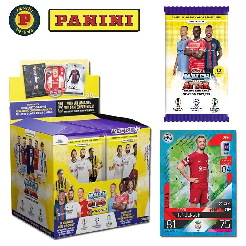 

New Style Panini 2022-23 Years Football Game Game Version Uefa Champions League Star Box Card Fan Favorite Card Gift Box