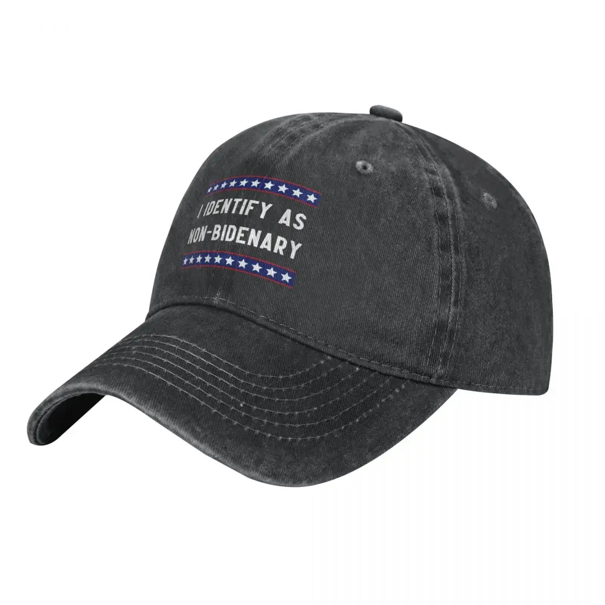 

I Identify As Non-Bidenary Cowboy Hat Beach Bag foam party Hat beach hat Bobble Women's 2024 Men's