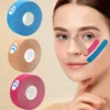 Elastic Face Lift Tape-Instantly Lifts Sagging Jowls,Neck Skin,and Double Chin for a Defined V Jawline-Reusable-0.98*196.85 inch 1
