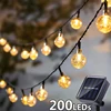 Solar String Lights Outdoor Crystal Fairy Light Chritmas Garland 8 Modes Waterproof Patio Light for Garden Party Decor 1