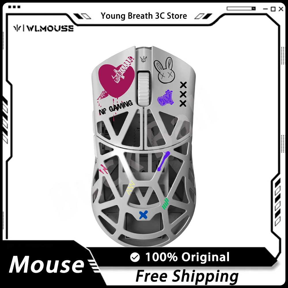 

Мышь Wanling WLmouse, беспроводная, двойной режим, 8 к