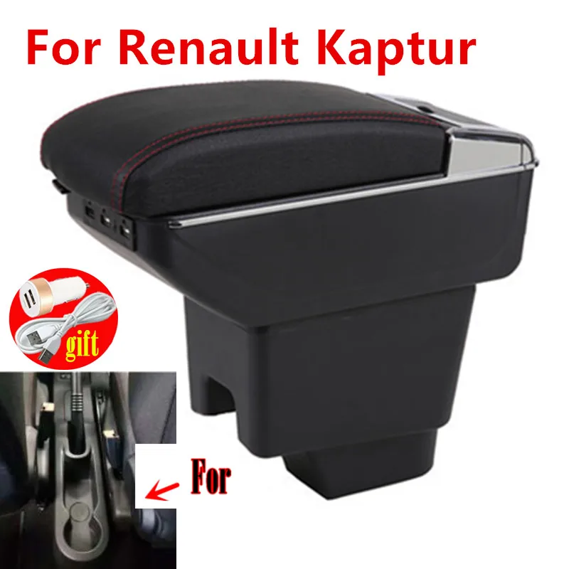 Car armrest box for Renault kaptur Dual Layer Captur central Store