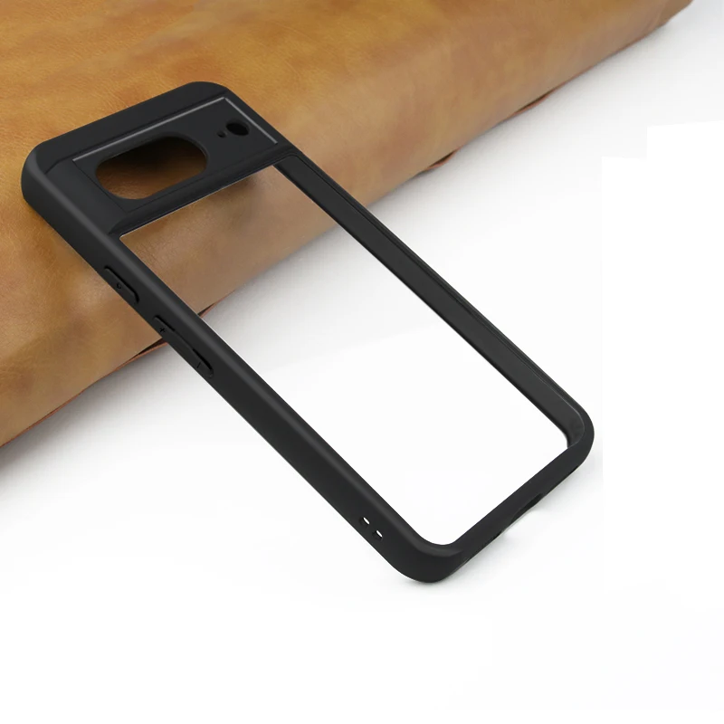 Per Google Pixel 8 Custodia Google Pixel 7A 8 Pro Cover Black Edge Custodia In Tpu Antiurto Cover Trasparente Per Pc Google Pixel 8