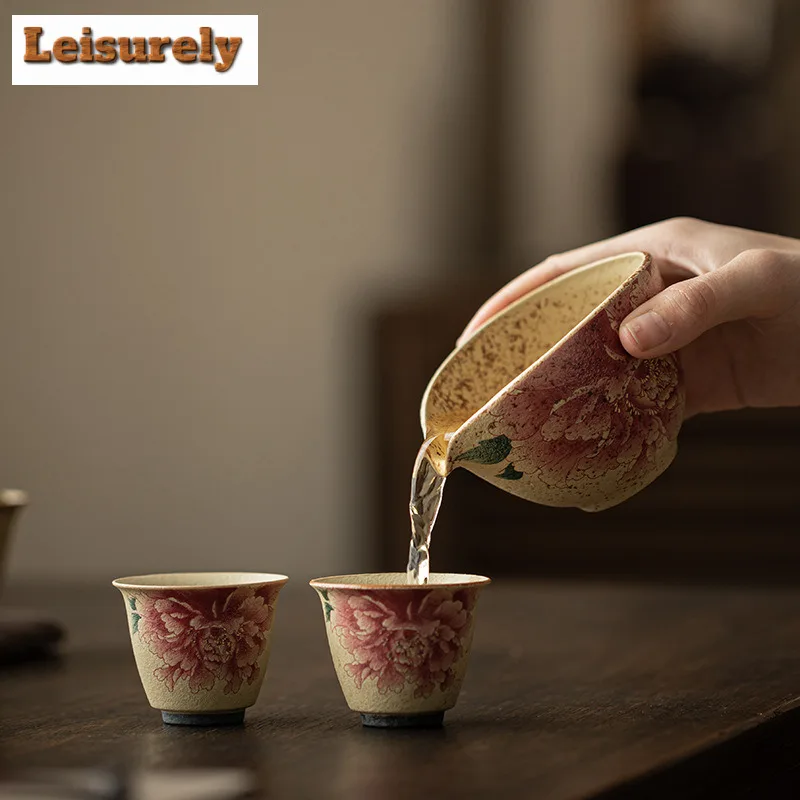 150ml Blue And White Flint Red Tea Pitcher Pour Tea Cha Hai Dispenser Household Justice Cup Fair Mug Chinese Tea Set Supplies