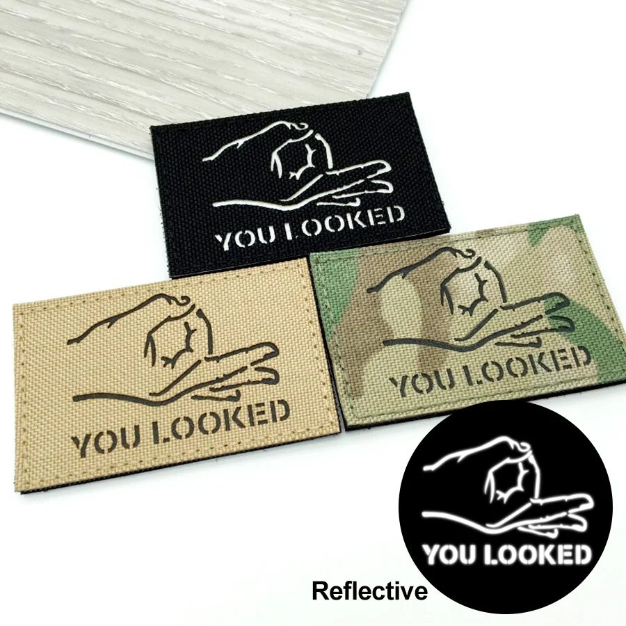 Tactical IR Reflective Hook & Loop Morale Badges