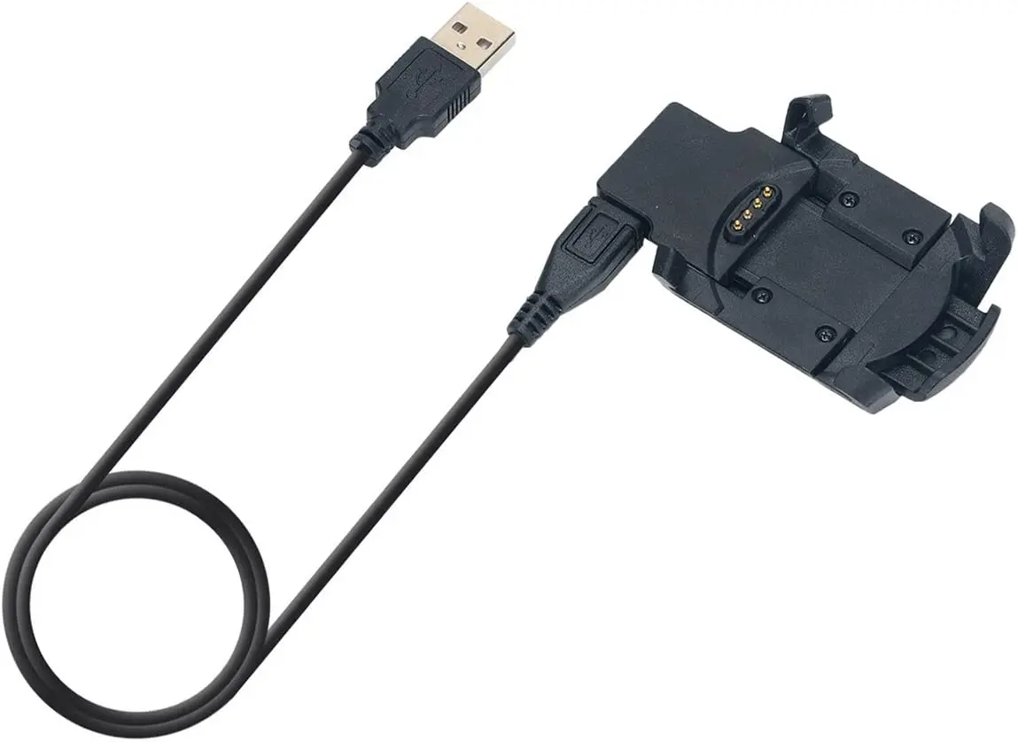 Charger Compatible with Garmin Fenix 3, Fenix 3 Sapphire, 3 HR, Quatix 3, Tactix Bravo, D2 Bravo Smartwatch-USB Charging