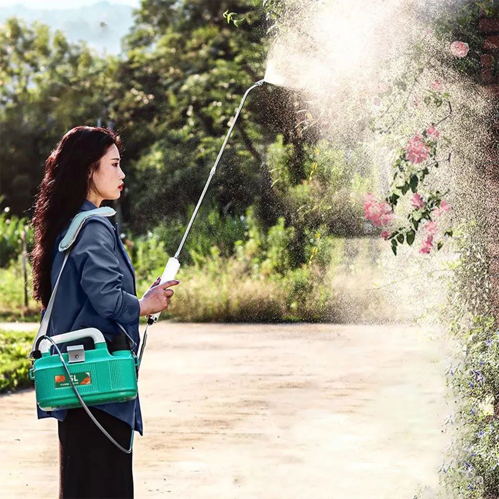 5L Electric Spray Bottle USB Rechargeable Handheld Plant Sprinkler Battery Powered Garden Irrigation Sprinkler for Home Garden