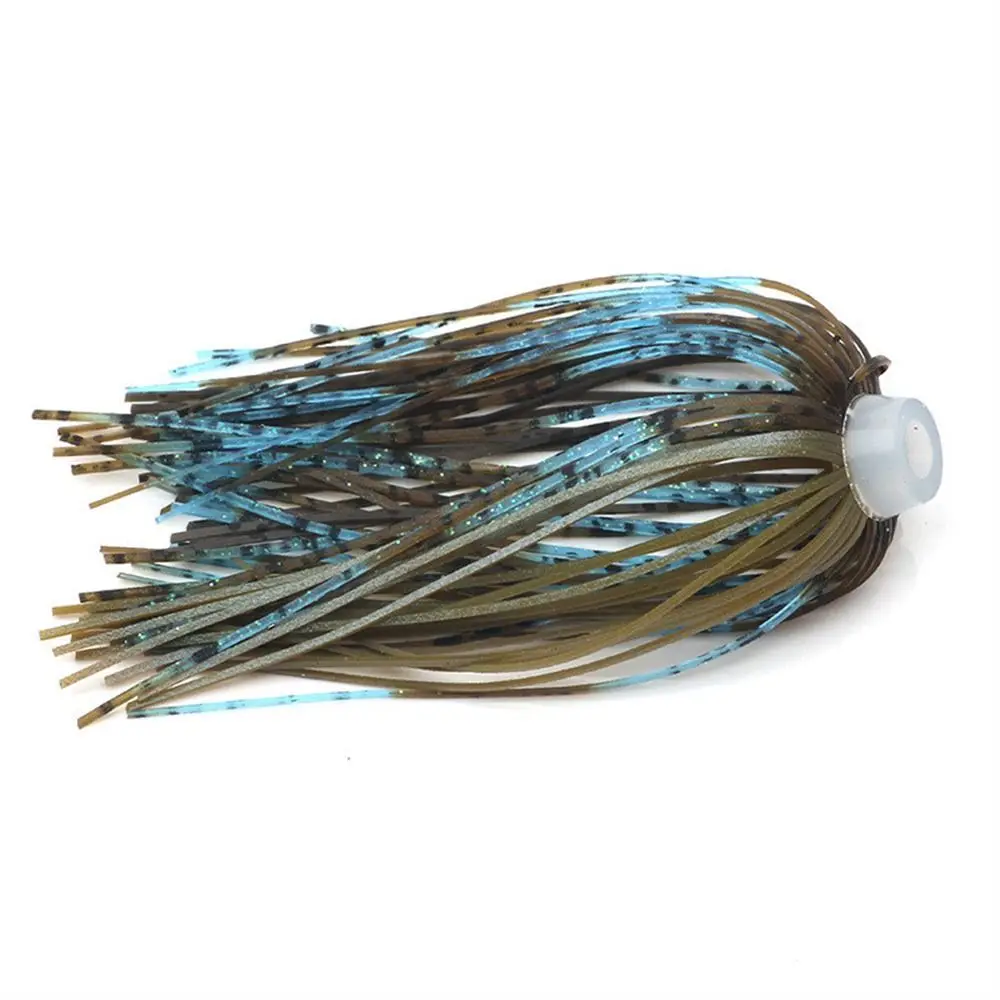 DIY 88 Strands Silicone Skirts Bass Jigs Soft Umbrella Sensation Skirts 64mm Elastic Buzzbaits Spinner Buzz Bait