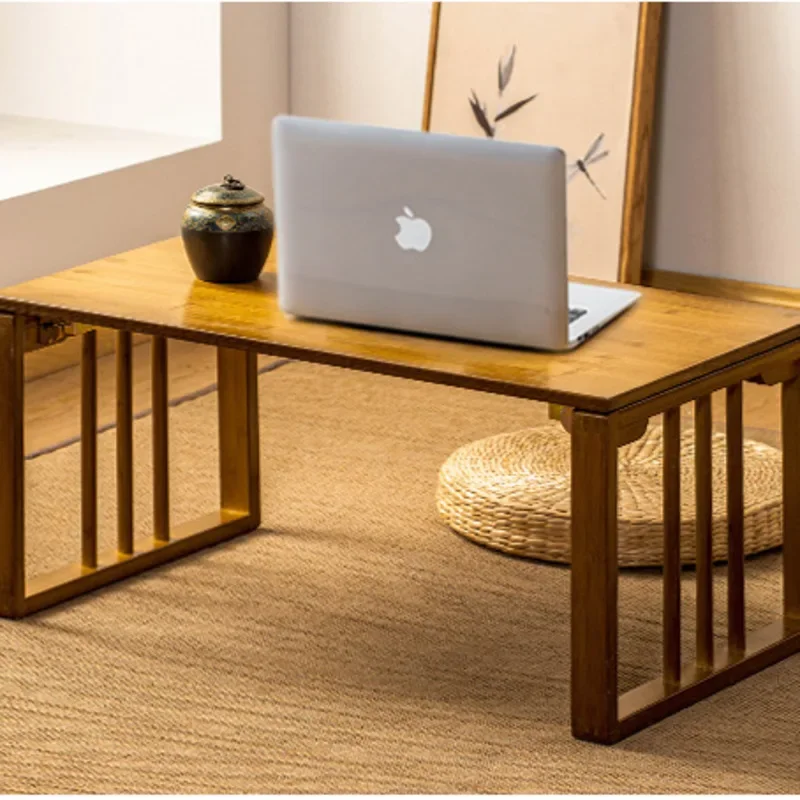 Multi-function Folding Tea Table Small Family Living Room Dining Tables New Chinese Style Bay Window Low Table Home Furniture