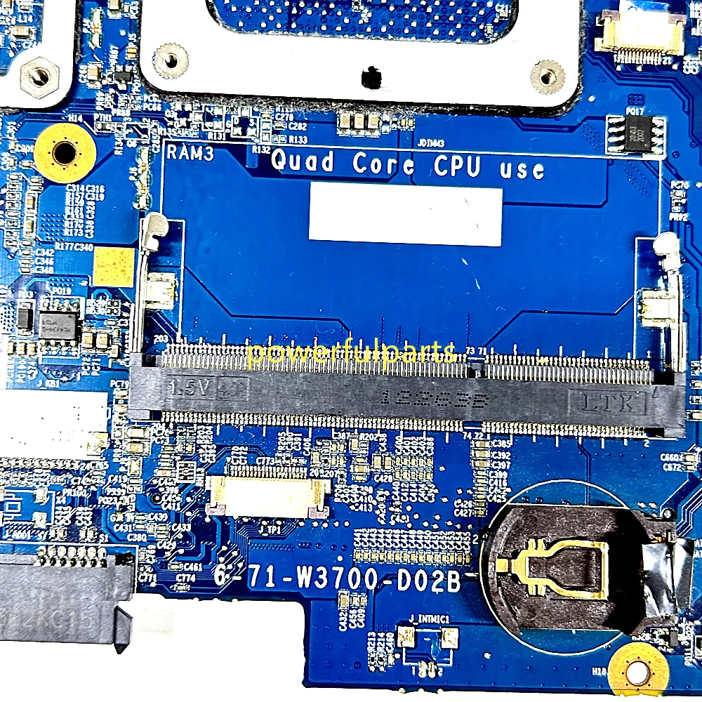 6-71-W3700-D02B For Clevo W370 W370ET Motherboard INTEL 3rd Gen GTX660 Graphic Working Good