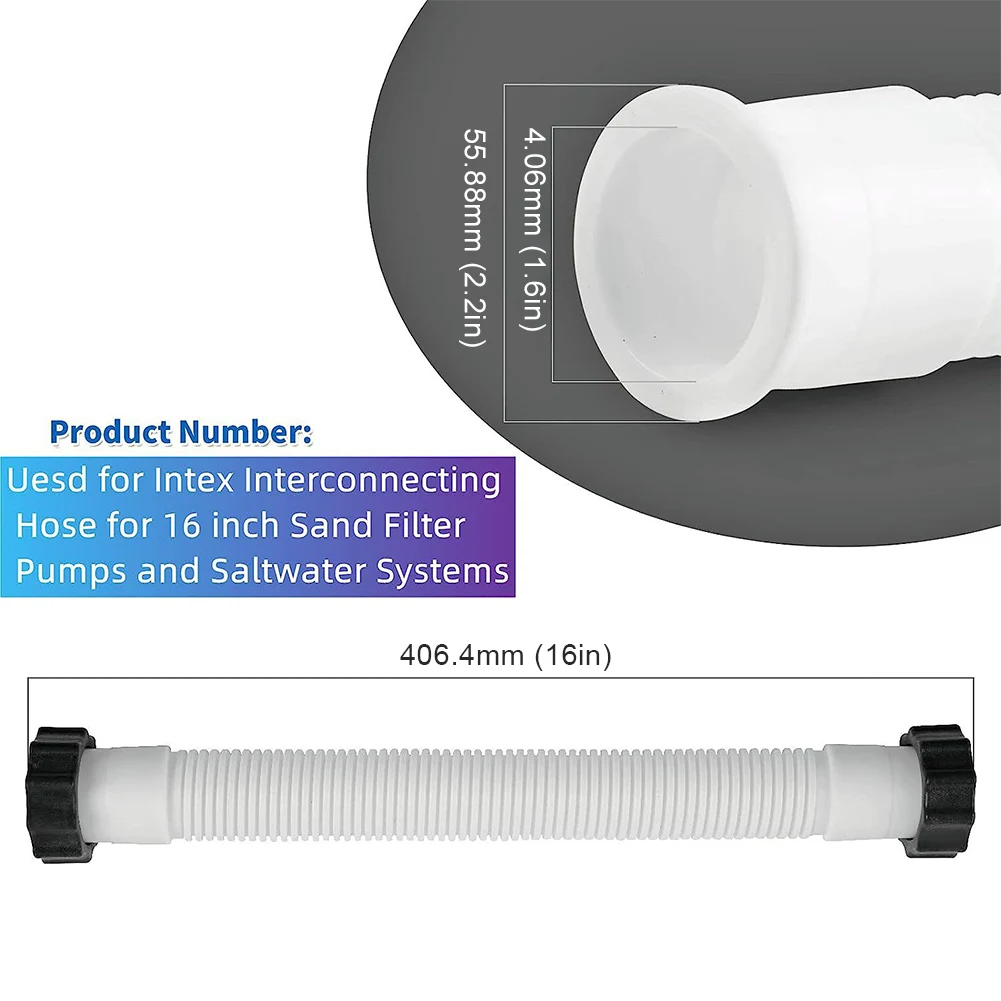 1-10PCS Pool Sand Filter Pumps Hose 16Inch Pools Pump Replacement Hoses Interconnecting Hose For Intex Swimming Pool Accessories