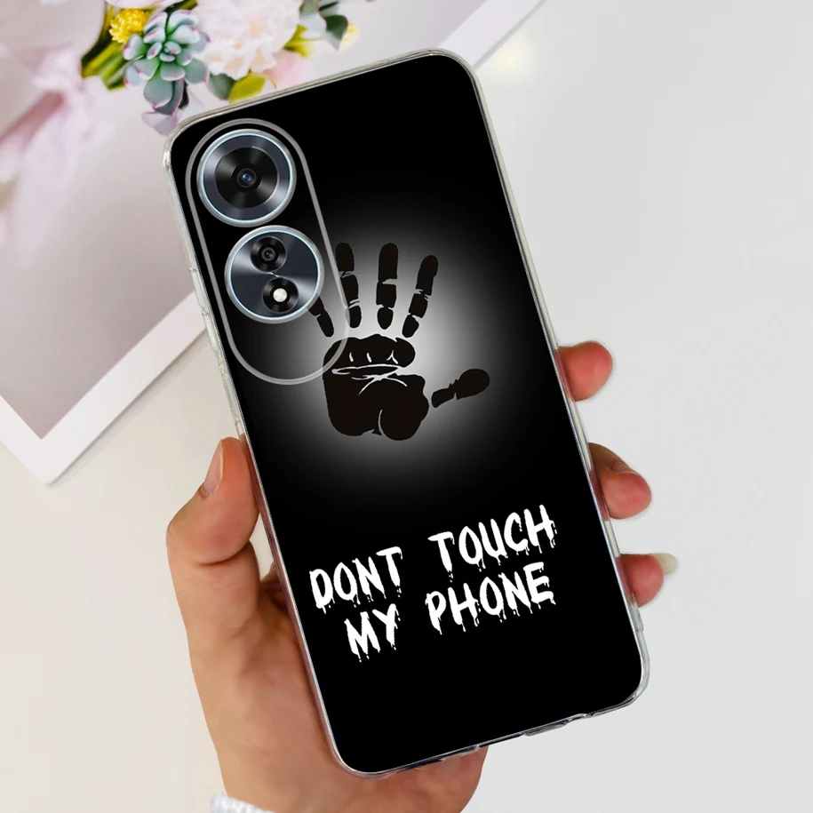 2024 New Stylish Flower Transparent Soft Silicone Slim Back Cover