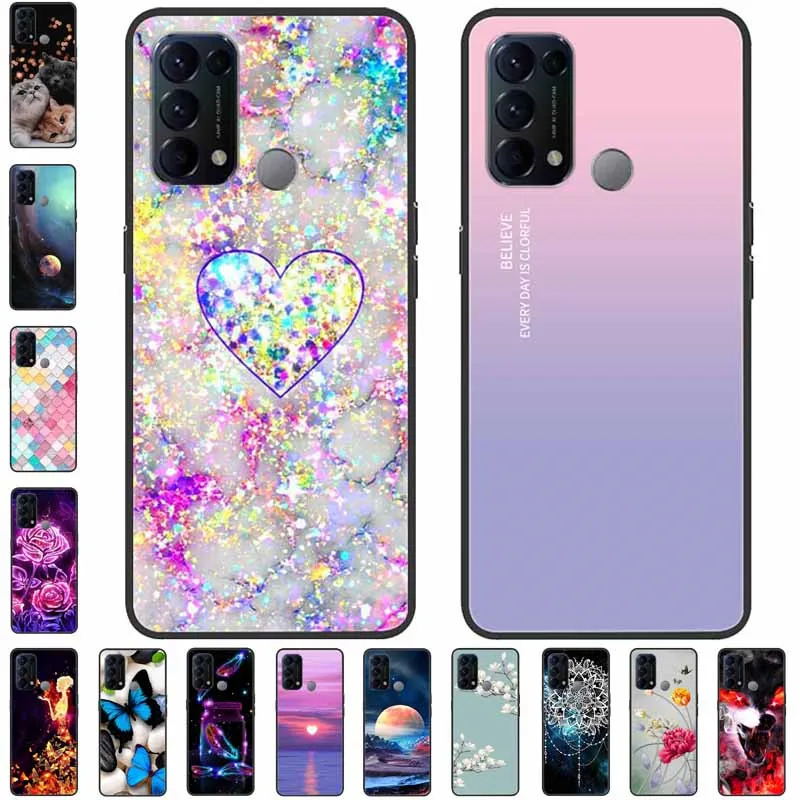 best case for android phone For OPPO Reno 5A 3A Case Shockproof Silicone Soft Marble Phone Cover for OPPO Reno5 A Case Reno5A Reno3 A Funda TPU Coque Reno3A best case for oppo cell phone