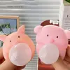 Sensory Toy Cartoon Animal Squeeze Toy Chick Pig Blow Bubble Fidget Toy Fidget Toy 3D Pinch Decompression Toy Practical Jokes 1