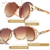 JM Large Round Bifocal Reading Sunglasses for Women Vintage Oversized Lady Reading Glasses UV400 4