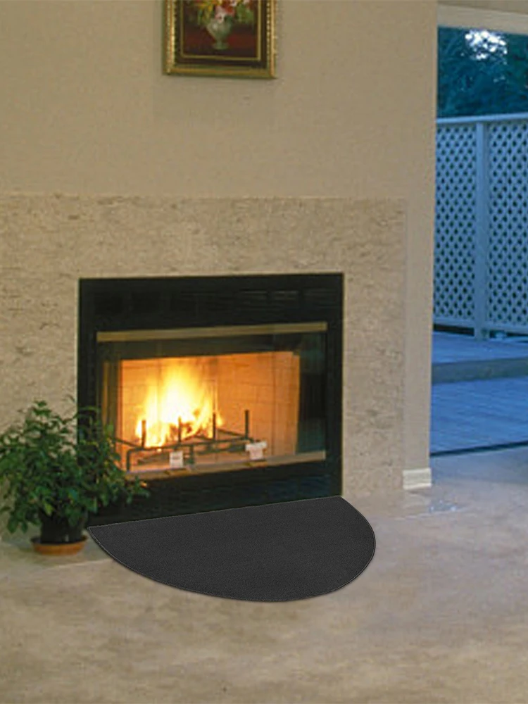 Fire Pit Mat Fireplace Fireproof Mat Non Woven Fabric Thermal