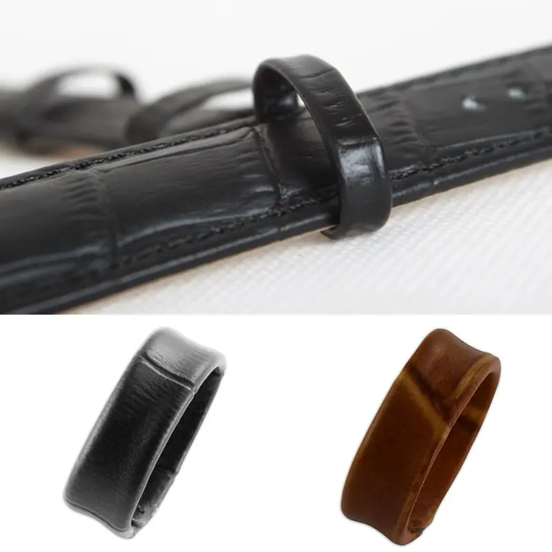 

Ремешок из натуральной кожи для часов, черный коричневый запасной браслет для часов, аксессуары для часов