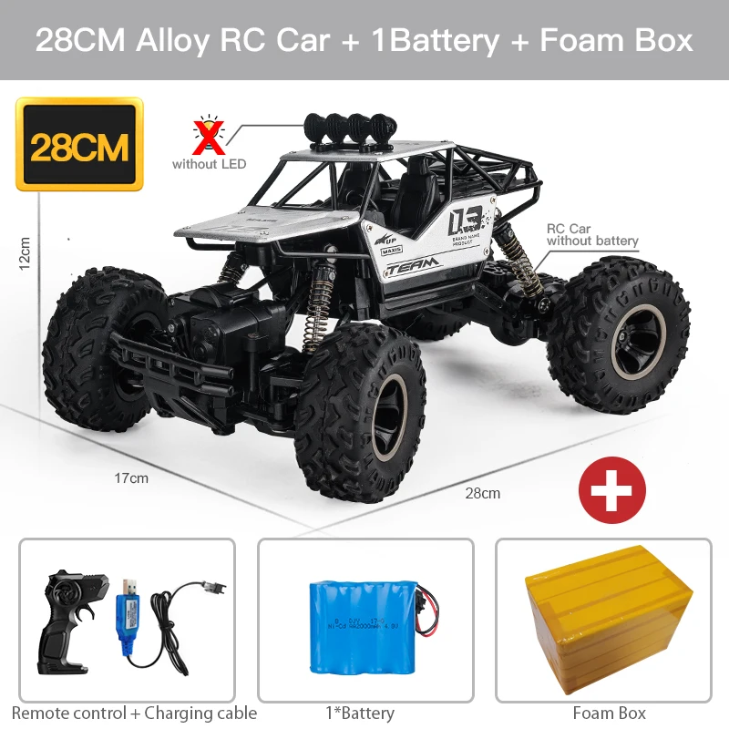 4WD 2.4GHz Remote Contro Car Wireless Remote Control Off-road Vehicle Control Model Off-road Vehicle Control Truck Children Toys lightning mcqueen remote control car RC Cars