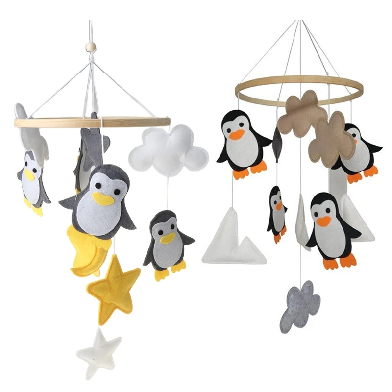 

Bird/Penguin Shaped Stroller Hanging Rattle Accessories Handmade Crib Dropship