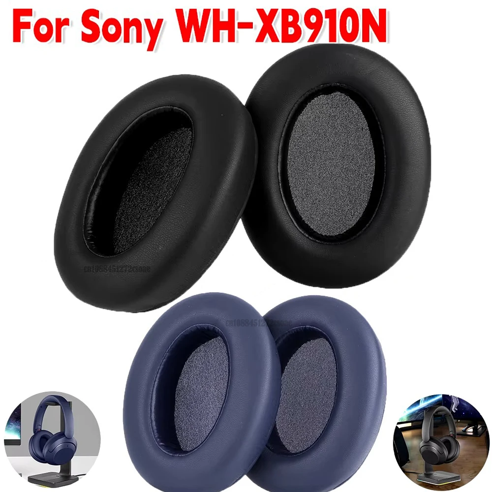 Ohrpolster für Sony WH-XB910N Kopfhörer, Ersatz-Ohrpolster, Kissenbezug, Protein-Leder, Kopfhörer, Ohrpolster, Memory-Schaum
