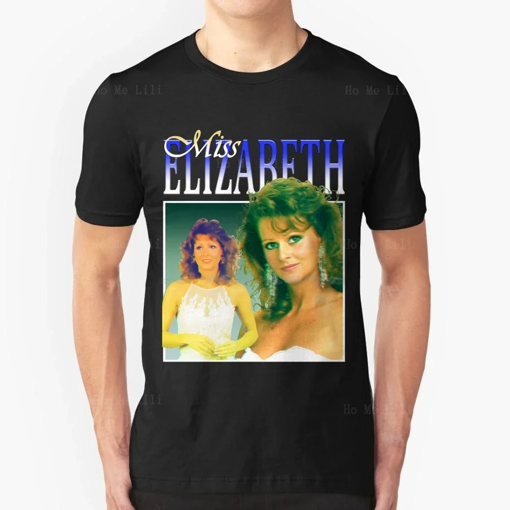 Manager Elizabeth Bootleg T Shirt 100% Cotone Tee Wwf Miss Elizabeth Macho Savage Anni '90 Wrestling 80S Wrestling Pro Wrestling Shor