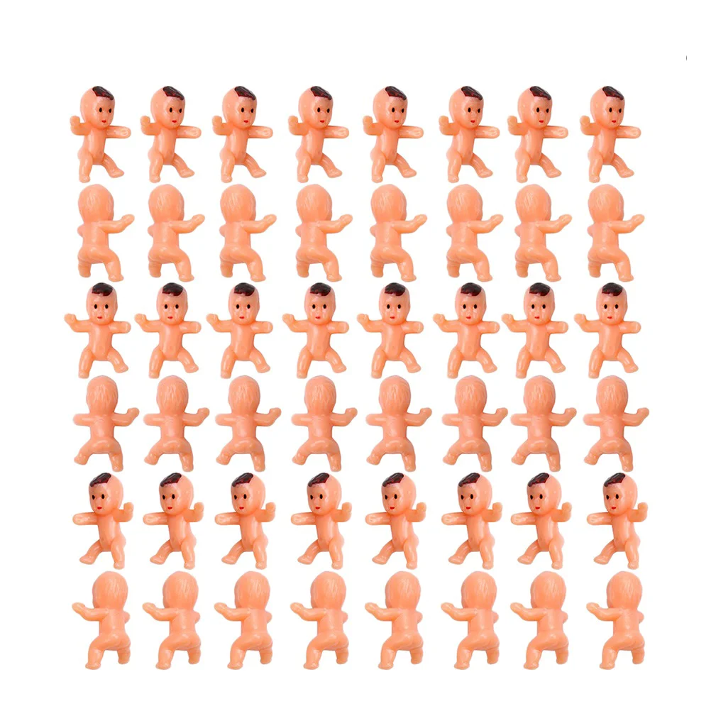 

100pcs Babies Small Cube Game Figurine Shower Decor Party Favors for Cube Table Scatter ( Yellow )