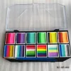 Professional Body Art 12 Colors Pastel Neon UV Color rainbow split cake Face Paint Palette for Halloween Christmas 6
