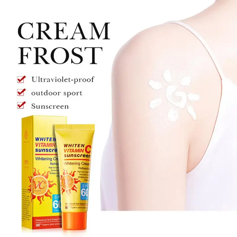 Sun Cream 40g Sunscreen For Face And Body Fast-Absorbing Sun Screen Lotion UVA/UVB Sun Protection With Broad Spectrum SPF60 PA_voghion.com