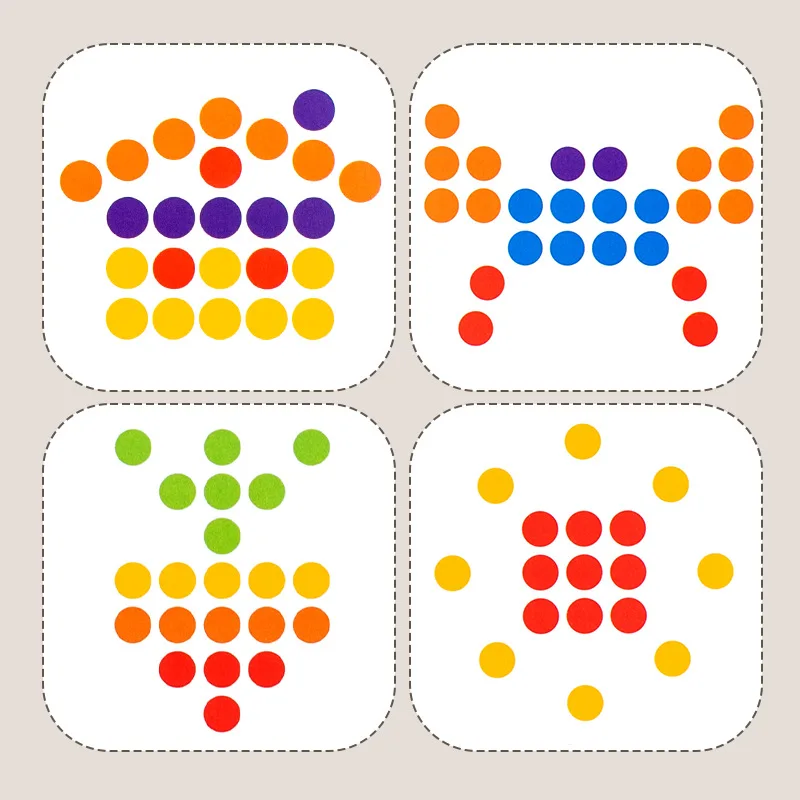 Color Classification And Stacked Cups Game, Wooden Coin Throwing Toy, Color Cognitive Toys, Exercise Hand Eye Coordination 4