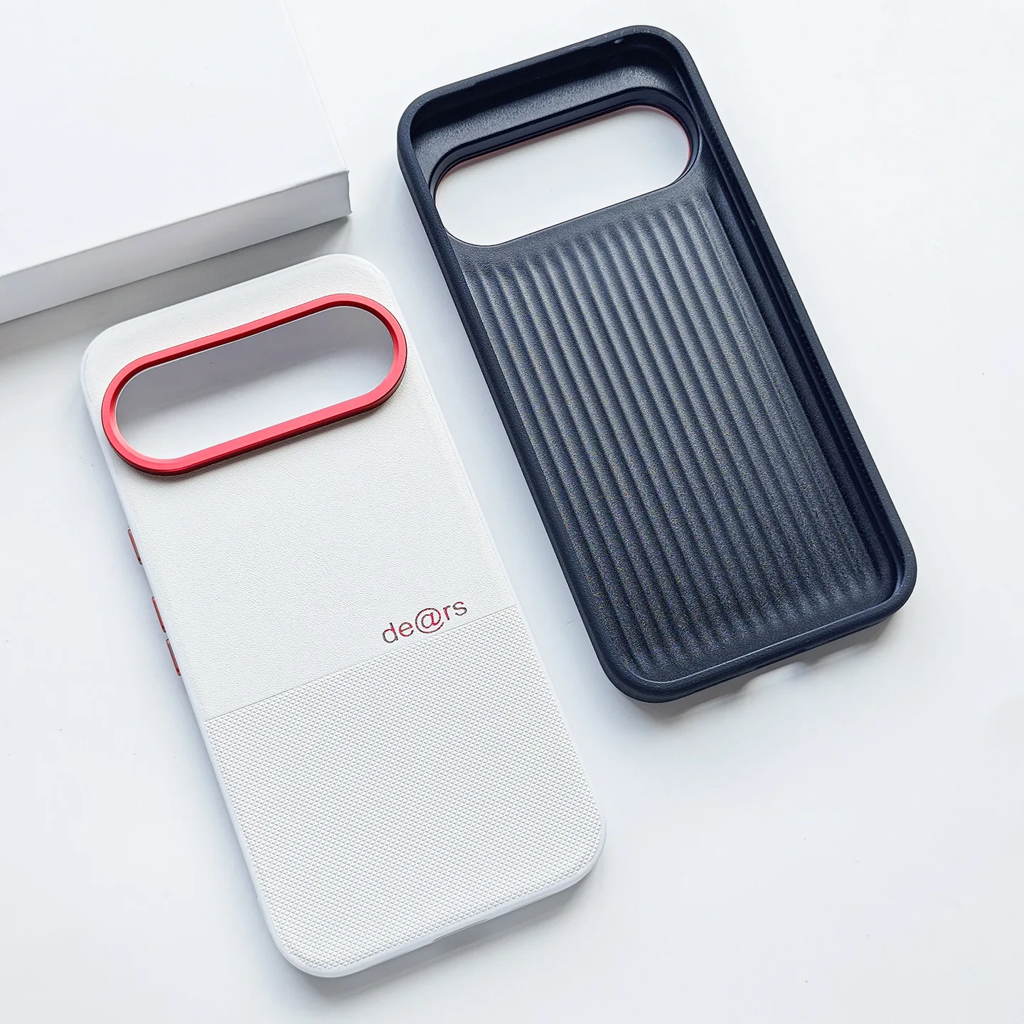 Luxury Business Style Leather Case with Lettering, Skin-Friendly & Drop-Proof Cover