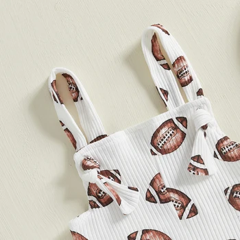 Infant Girls Denim Overalls Romper with Ruffle Straps and Floral Embroidery Detail Sleeveless Square Neck Bell Bottom Jumpsuit 2