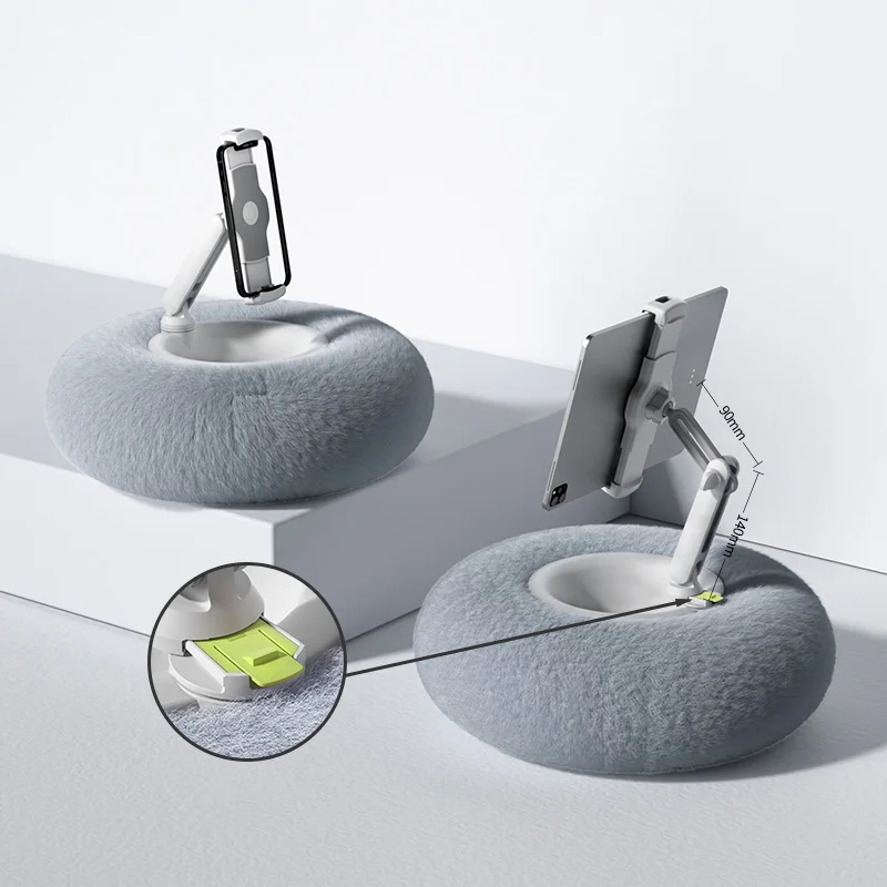 Suporte para Tablet em Tecido Macio Altura Ajustável Lavável Celular Ipad para Assistir Vídeo na Cama Sofá Lap - Imagem 3