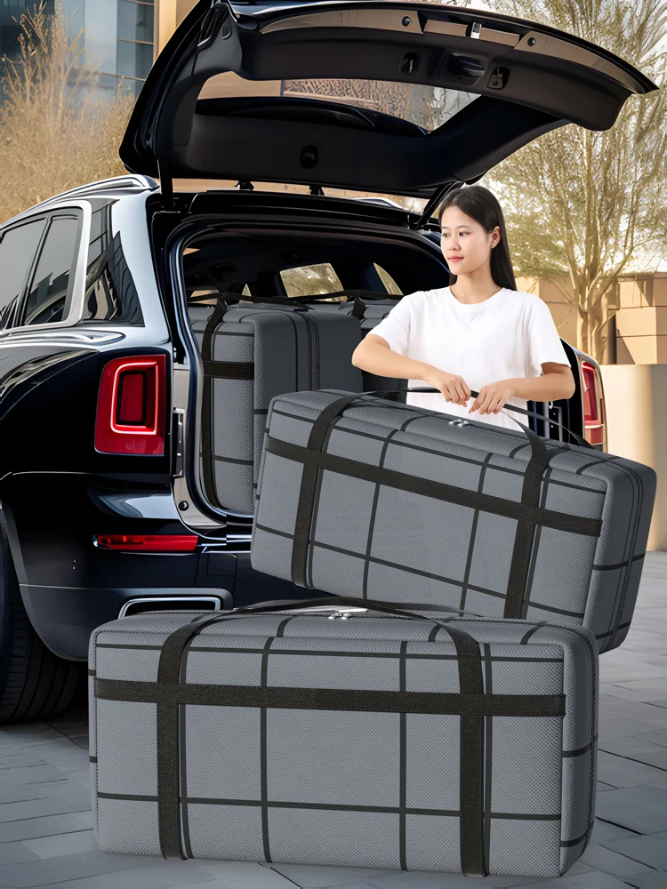 1PC large capacity portable moving bag foldable duffel bag storage bag Tidy bedroom dust mobile box replacement 3