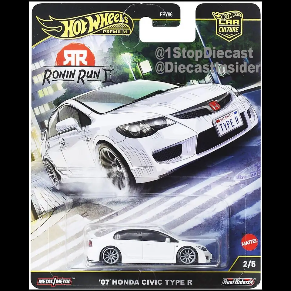 Hot Wheels Car Model Ronin Run Ⅱ Series Nissan Toyota Lancer